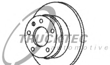 Тормозной диск - (2D0615601C, 2D0615601, 9014230812) TRUCKTEC 02.35.053