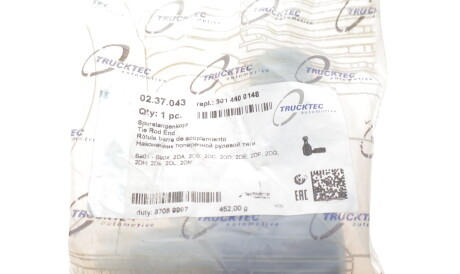 Фото 2 - Рульовий наконечник TRUCKTEC 02.37.043 (0237043)