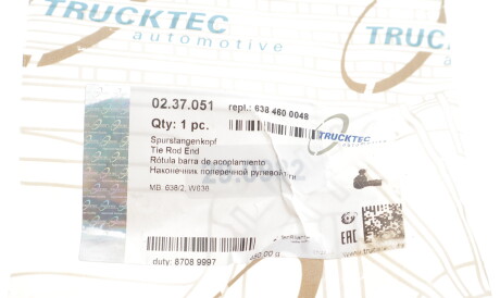 Фото 2 - Рулевой наконечник TRUCKTEC 02.37.051 (0237051)