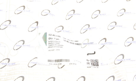 Фото 2 - Патрубок системы охлаждения TRUCKTEC 02.40.126