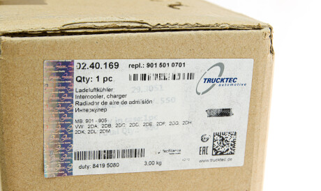 Фото 2 - Интеркулер TRUCKTEC 02.40.169 (0240169)