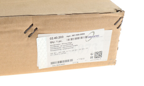 Фото 2 - Радіатор кондиціонера TRUCKTEC 02.40.203 (0240203)