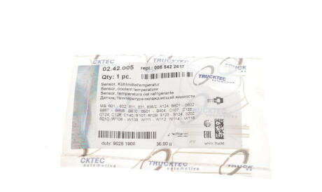 Фото 2 - Датчик температури ОР TRUCKTEC 02.42.005 (0242005)