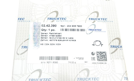 Фото 9 - Датчик АБС TRUCKTEC 02.42.390 (0242390)