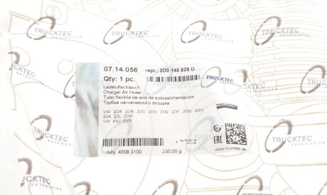 Фото 2 - Патрубок турбіни TRUCKTEC 07.14.056