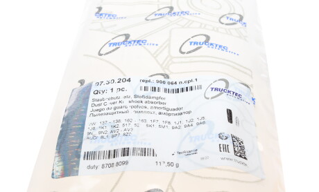 Фото 8 - Пыльник/отбойник TRUCKTEC 07.30.204 (0730204)