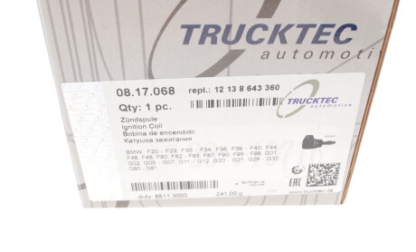 Фото 8 - Котушка запалювання TRUCKTEC 08.17.068 (0817068)