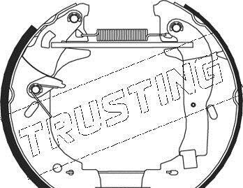 Комплект тормозных колодок, дисковый тормоз - (5810128A20, 5810129A10, 5810129A20) TRUSTING 534.0