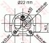 Колесный тормозной цилиндр - (0006644V001, 0006644V001000000, A0006644V001) TRW BWH395 (фото 2)