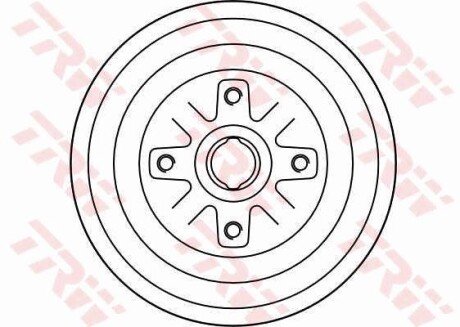 Фото 2 - Гальмівний барабан TRW DB4272
