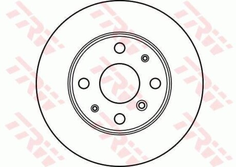 Фото 2 - Гальмівний диск TRW DF2635