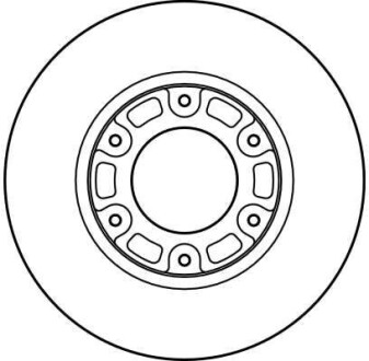Фото 2 - Гальмівний диск TRW DF4116