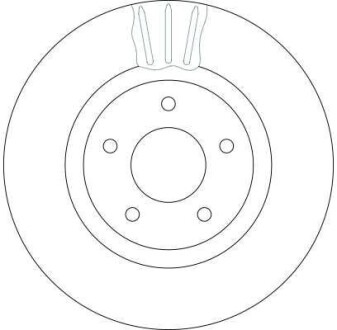 Фото 2 - Тормозной диск TRW DF4219S