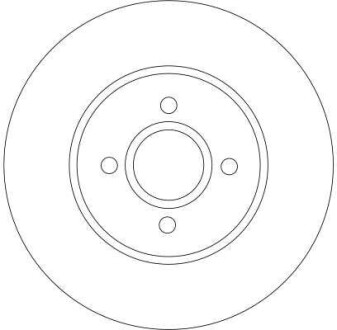 Фото 2 - Тормозной диск TRW DF4250