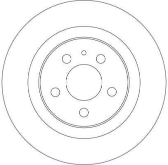 Фото 2 - Гальмівний диск TRW DF4256