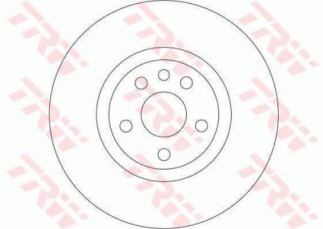 Фото 2 - Гальмівний диск TRW DF4257