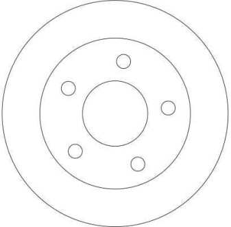 Фото 2 - Гальмівний диск TRW DF4357