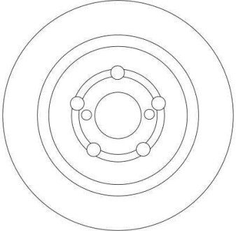 Фото 2 - Гальмівний диск TRW DF4380