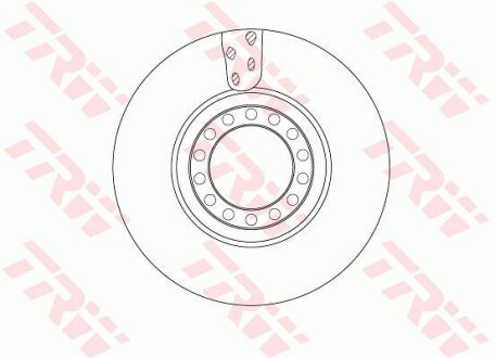 Диск гальмівний передн Лів/Прав (377ммx45мм) - TRW DF5077S