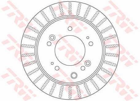 Tarcza hamulc. kia sorento 06- tyј - (584113E500) TRW DF6191S