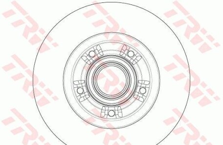 Тормозной диск - TRW DF6203BS