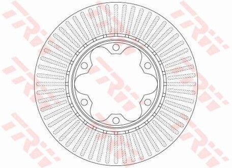 Tarcza hamulc. toyota hiace 06- przd - TRW DF6481
