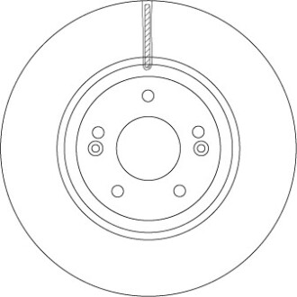 Диск гальмівної - (517123J500, 517123J500DS) TRW DF6545S