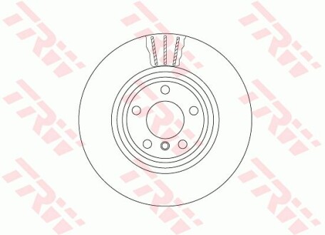 Гальмівний диск двосекційний - (34206797605, 6797605) TRW DF6602S