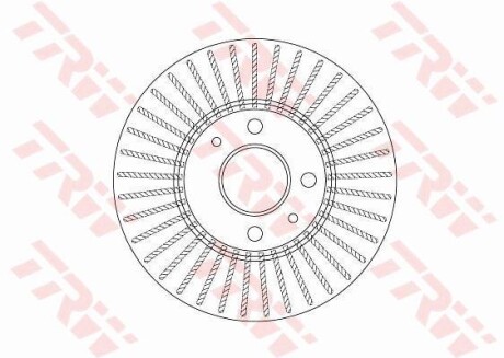Тормозной диск - (7701204300, 7701204495, 7701205085) TRW DF6693