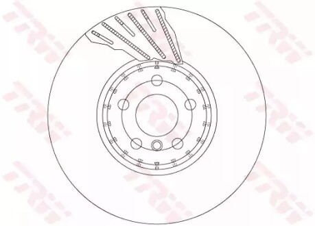 Tarcza ham. bmw p. 5/6/7/x3 16- pr - TRW DF6891S