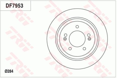 Гальмівний диск - (584113V500) TRW DF7953