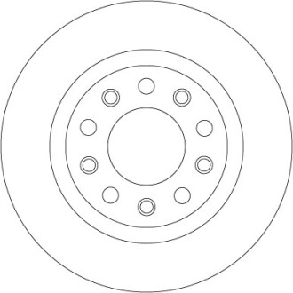 Фото 2 - Гальмівний диск TRW DF8070