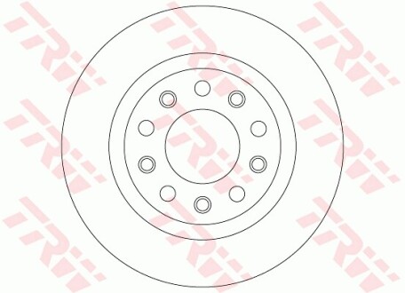 Гальмівний диск - (46843610, 51760273, 51767377) TRW DF8070