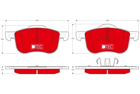 Klocki hamulc. volvo s60,v70,s80 98- - TRW GDB1388DTE