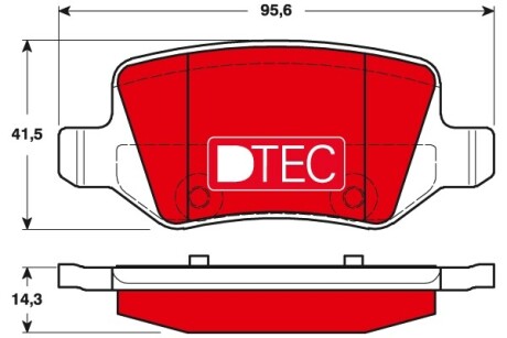 Klocki hamulc. mercedes w168 a-klasa 99- tyј - TRW GDB1481DTE