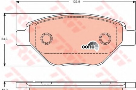 Фото 3 - Тормозные колодки TRW GDB1571