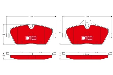 Klocki hamulc. bmw 1 e87 04- - TRW GDB1611DTE