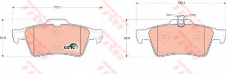 Фото 3 - Гальмівні колодки TRW GDB1621