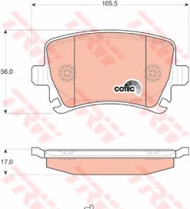 Фото 3 - Гальмівні колодки TRW GDB1622