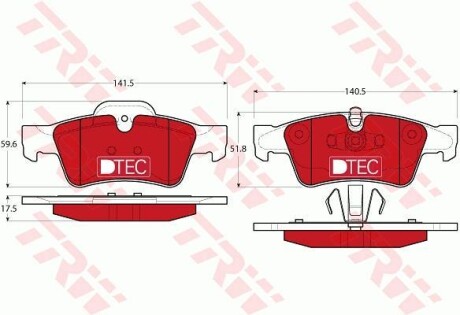 Колодки торм. - TRW GDB1643DTE