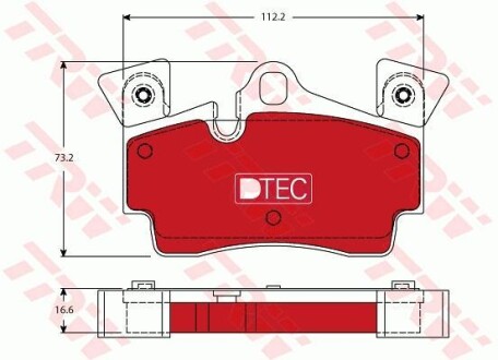 Колодки торм. - TRW GDB1652DTE