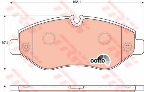 Фото 3 - Тормозные колодки TRW GDB1698