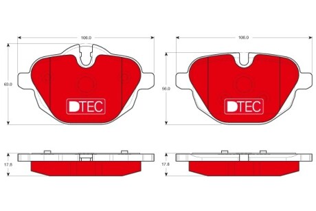 Гальмівні колодки, дискові - TRW GDB1840DTE