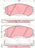 Комплект тормозных колодок, дисковый тормоз - (0K52Y3323Z, 5810139A30, 5810139A40) TRW GDB3257 (фото 1)