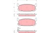 Комплект тормозных колодок, дисковый тормоз - (n0Y12648Z, N0Y72648Z, N0Y72648ZC) TRW GDB3318 (фото 1)