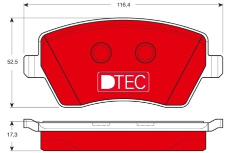 Klocki hamulc. nissan micra 03- - TRW GDB3332DTE