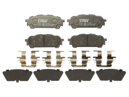 Гальмівні колодки дискові задні (Subaru) - (26696FE050, 26696FE040, 32006220) TRW GDB3395