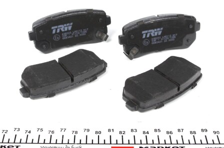 Фото 2 - Гальмівні колодки TRW GDB3421