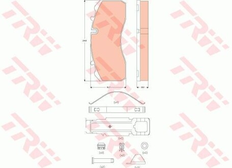 Фото 3 - Гальмівні колодки TRW GDB5072