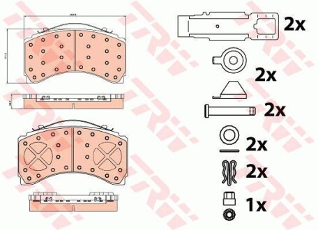 Фото 2 - Тормозные колодки TRW GDB5110